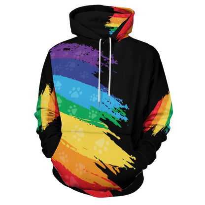 RAINBOW PAWS  Lady Hoodie