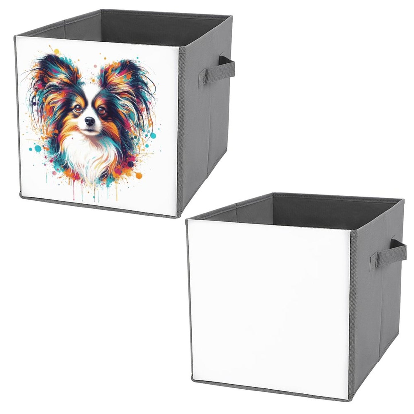 PAPILLON PAINT SPLATTER  Folding Storage Bin