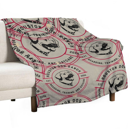 HOUSTON DOG RANCH Flannel Blanket-30"x40" (Dual-sided Printing)