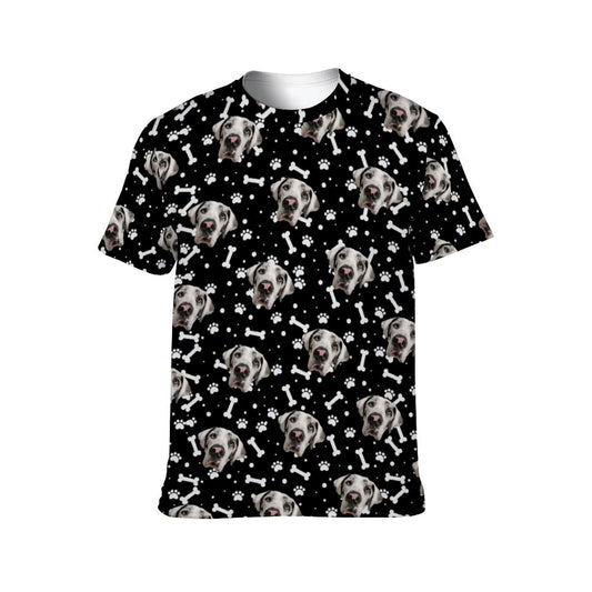 FACE w PAWS-n-BONES Men Short Sleeve Shirt