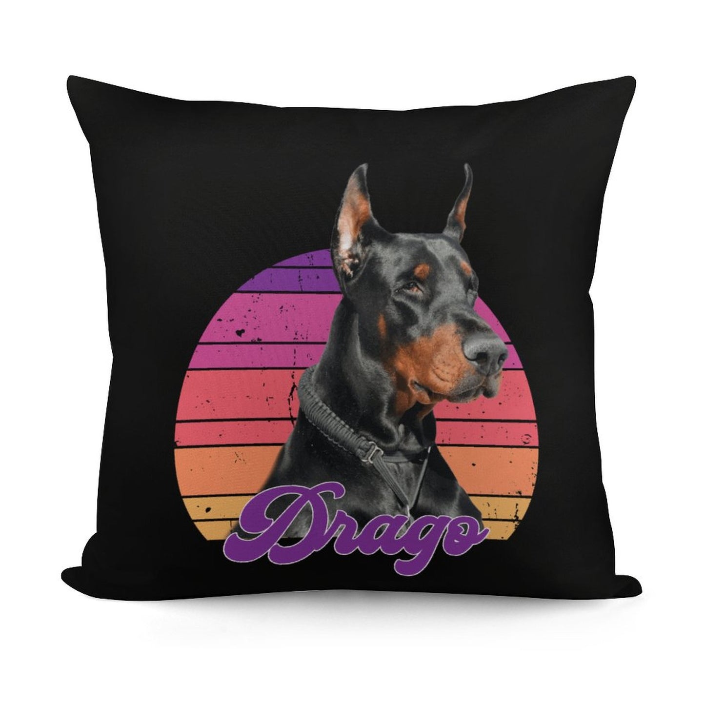 DRAGO - Square Plush Throw Pillow Cover (Pillow Excluded) (Dual Printing)