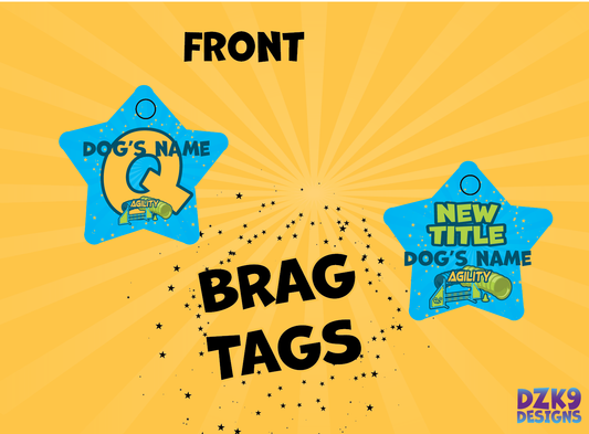 CPE AGILITY BRAG TAGS - METAL STAR TAG