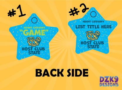 CPE AGILITY BRAG TAGS - METAL STAR TAG