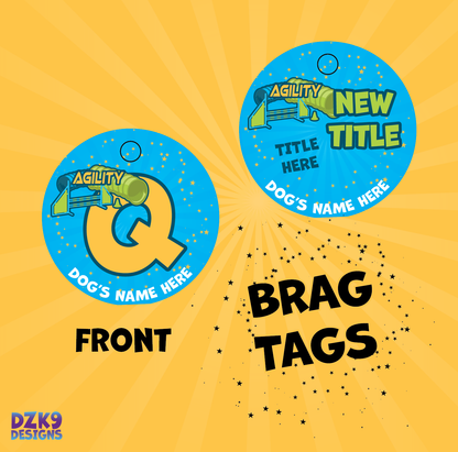 CPE AGILITY BRAG TAGS - CIRCLE TAG