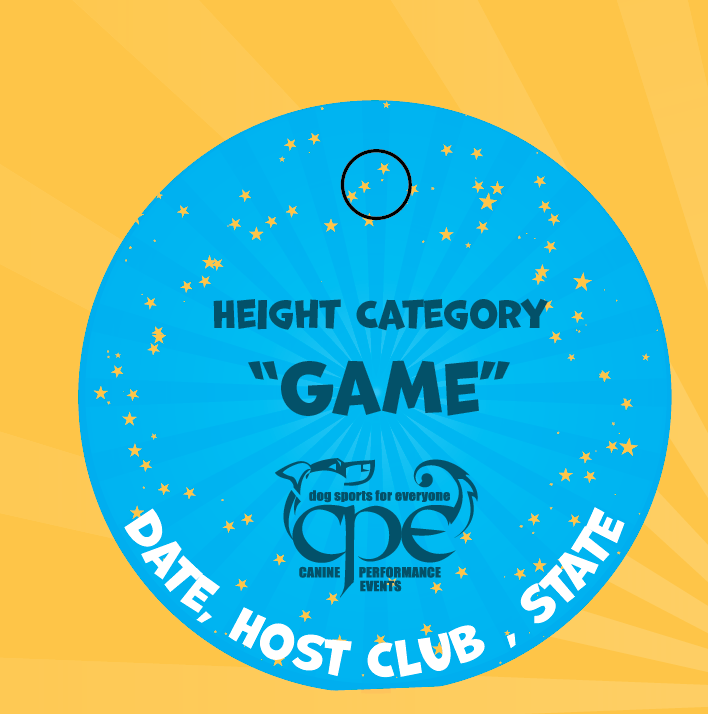 CPE AGILITY BRAG TAGS - CIRCLE TAG