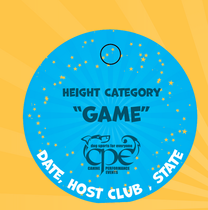 CPE AGILITY BRAG TAGS - CIRCLE TAG