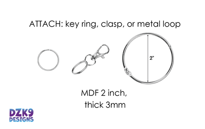 CPE AGILITY BRAG TAGS - CIRCLE TAG