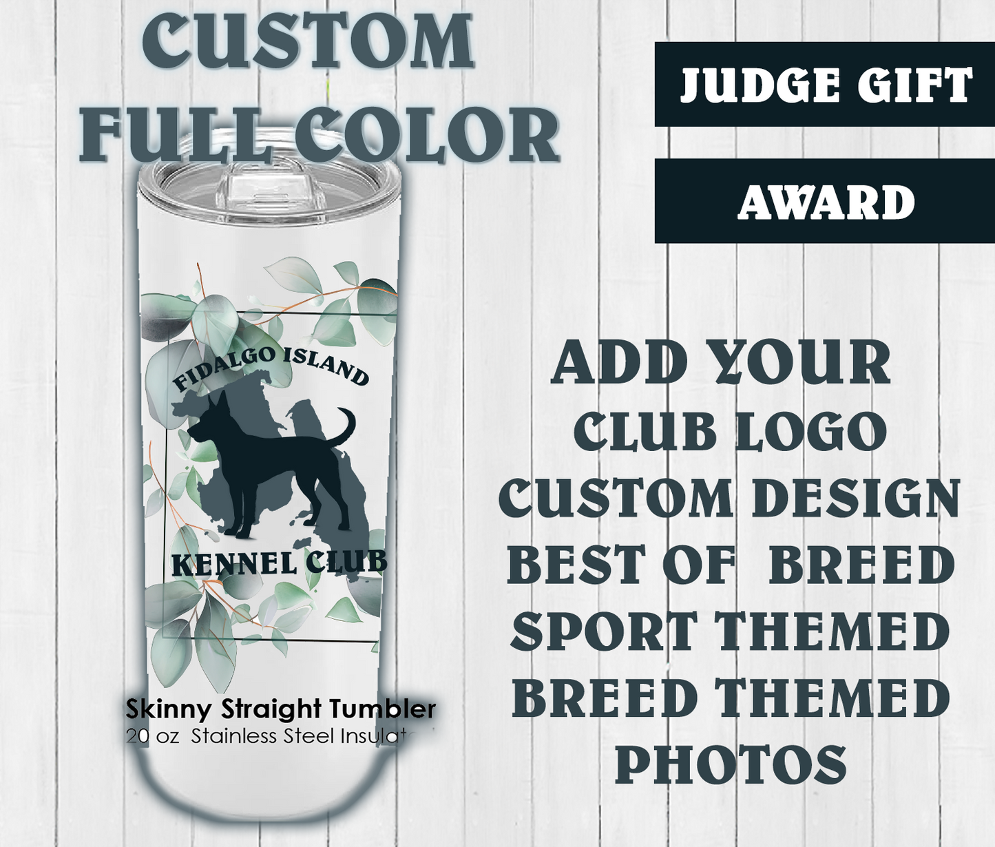 CUSTOM TUMBLER! - 20 oz Skinny Straight