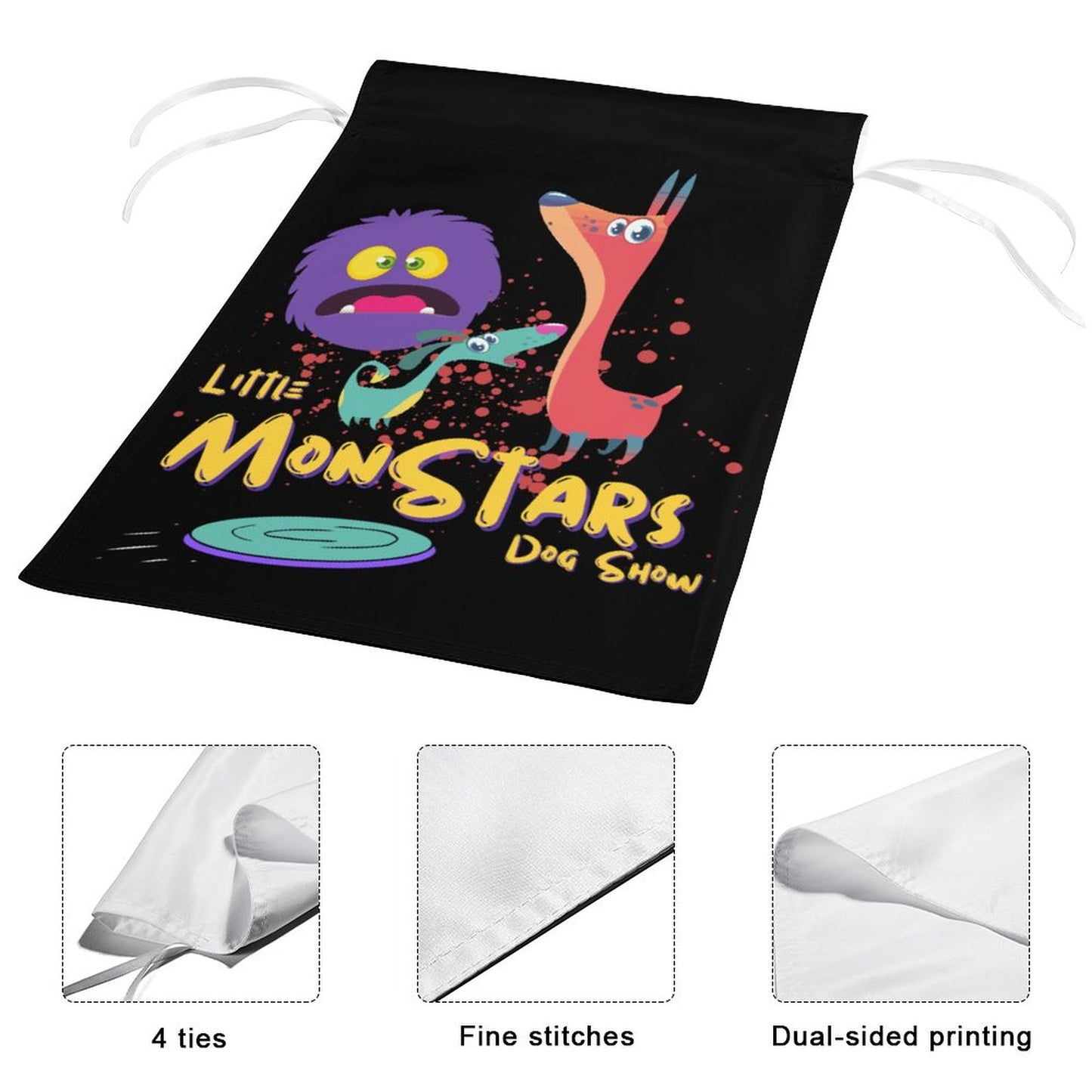 LITTLE MONSTERS Flag in garden (1 Pic on 2 Sides)-12"x18"