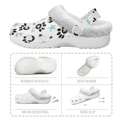 Paw-n-Star Star Fuzzy Slip Ons