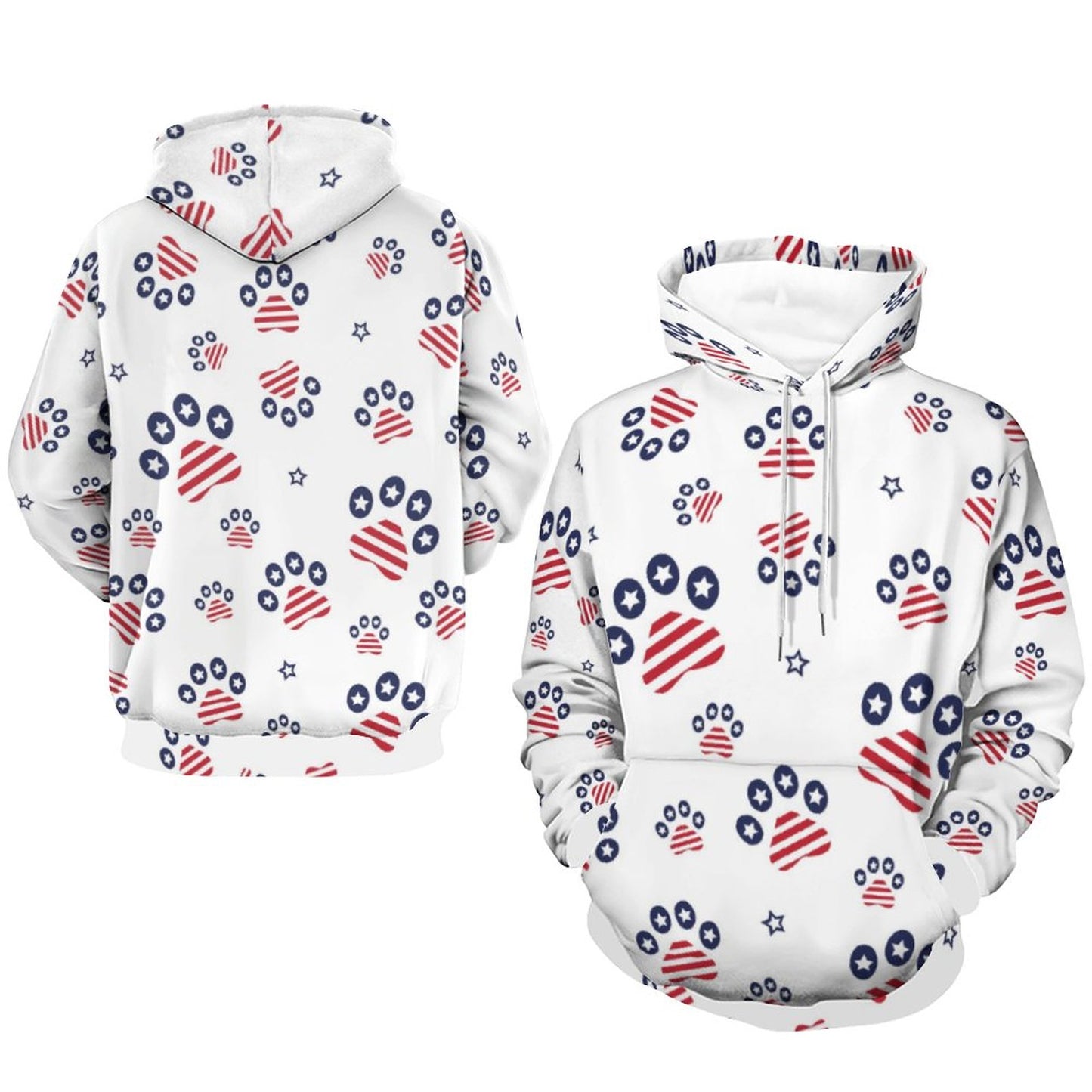 PATRIOTIC - PAWS-N-STARS Hoodie