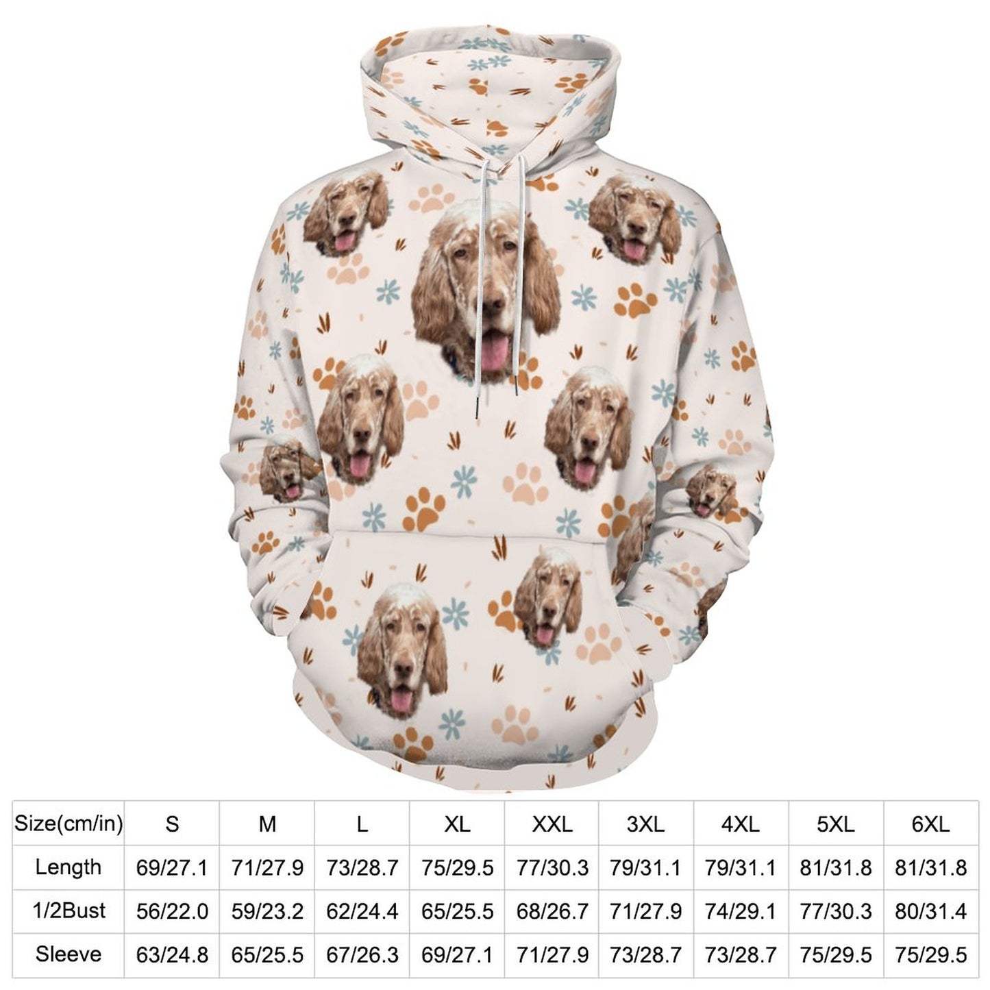 Custom Hoodie FACE PATTERN