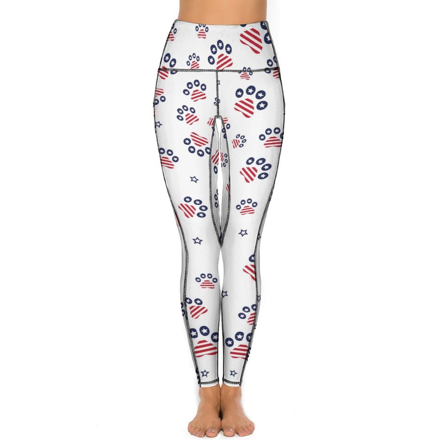 Custom Print Patterned Yoga Pants with 2 Pockets (All-Over Printing)