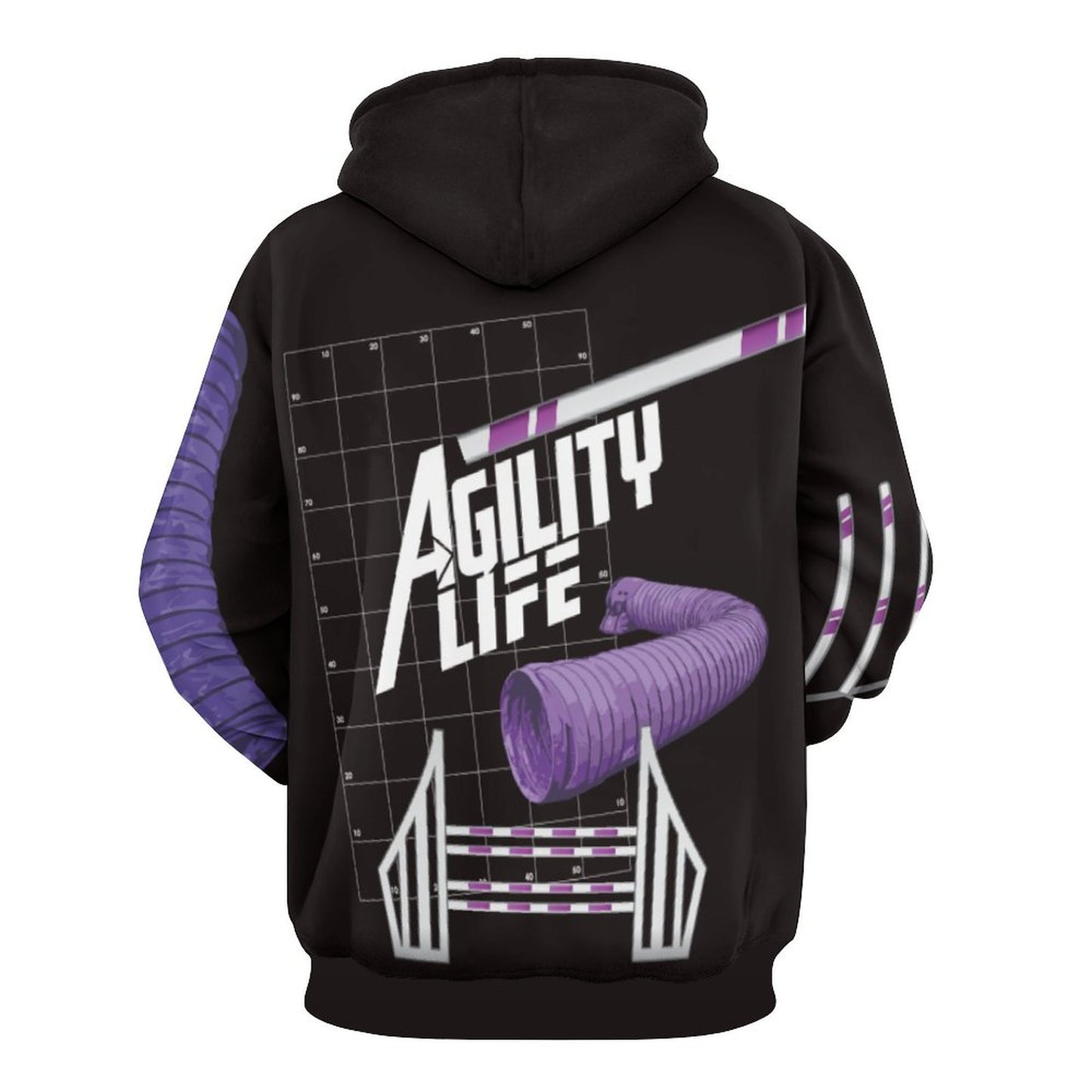 AGILITY LIFE BLACK Hoodie   - Polyester