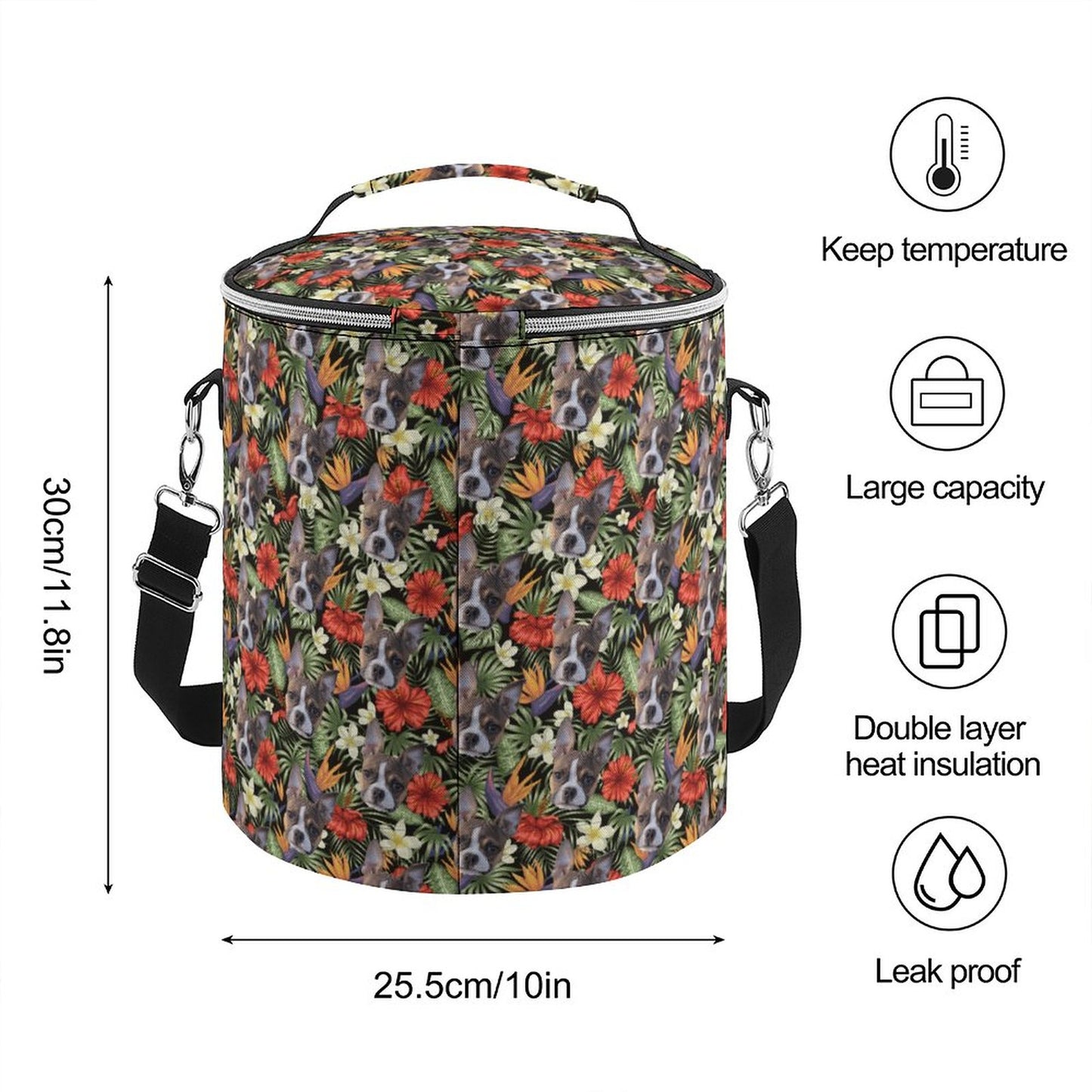 HAWAIIAN STYLE FACE -  Collapsible Insulated Cooler Bag