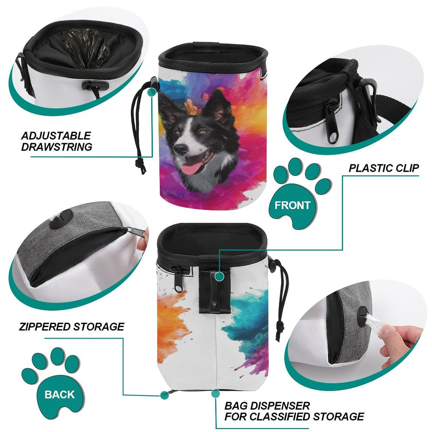 Dog Treat Training Bags Storage for Pet Rewards A007