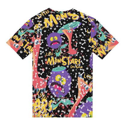 LITTLE MONSTERS  Ladies T-Shirts Cotton ay001 (All-Over Printing )