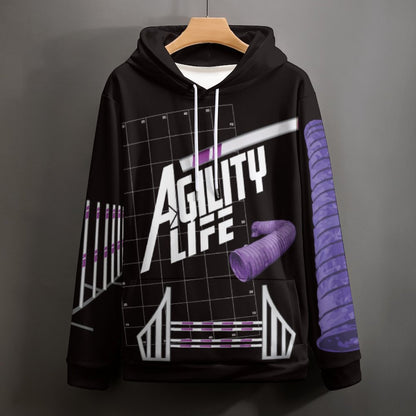 AGILITY LIFE BLACK Hoodie   - Polyester