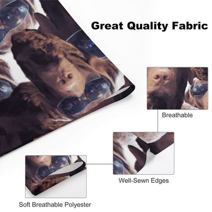 FOXY LADY _ LAB _ COLLAGE FACE DESIGN - customized dog bandana