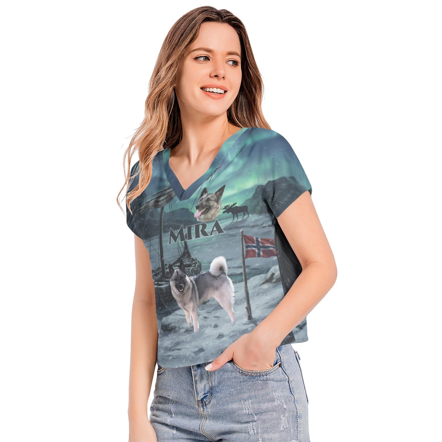 MIRA 2026 Ladies  V-Neck Top