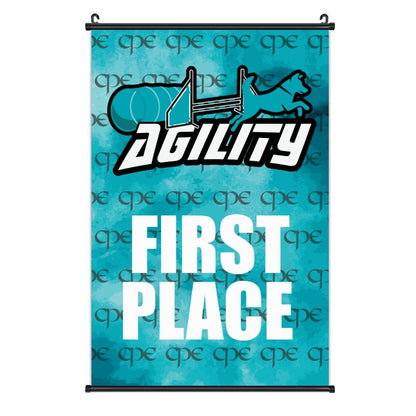 CPE AGILITY AWARD Canvas Hanging Poster with Scrolls-16"x24"