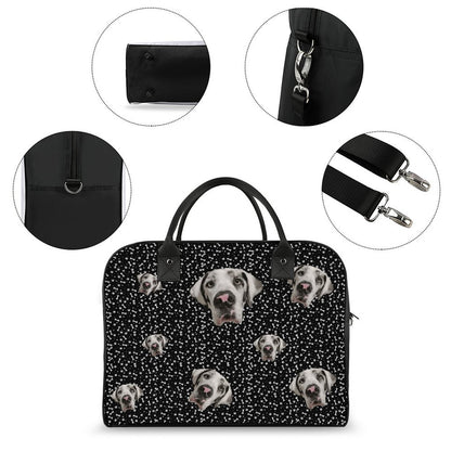 FACE w PAWS-n-BONES Travel Bag