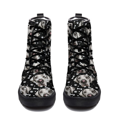 Unisex Boots FACE w PAWS-n-BONES