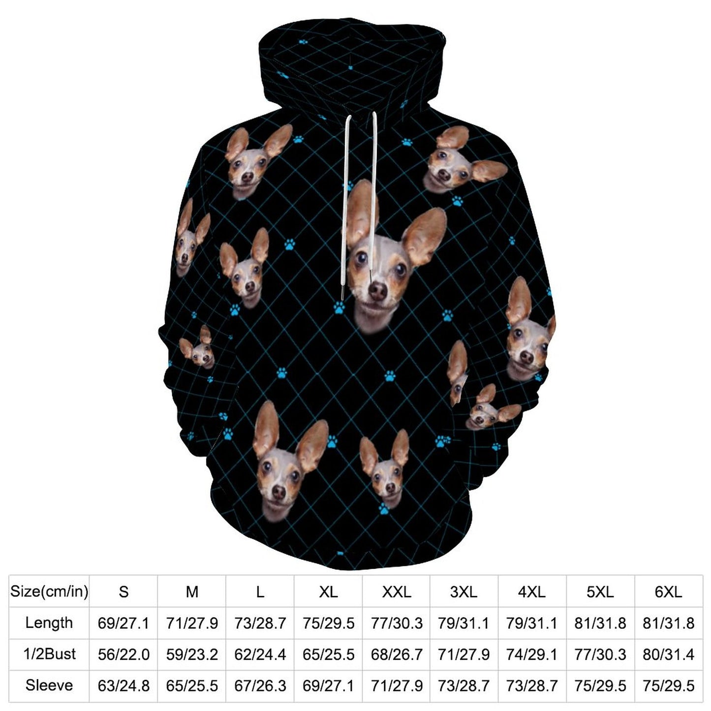 Custom Hoodie FACE PATTERN