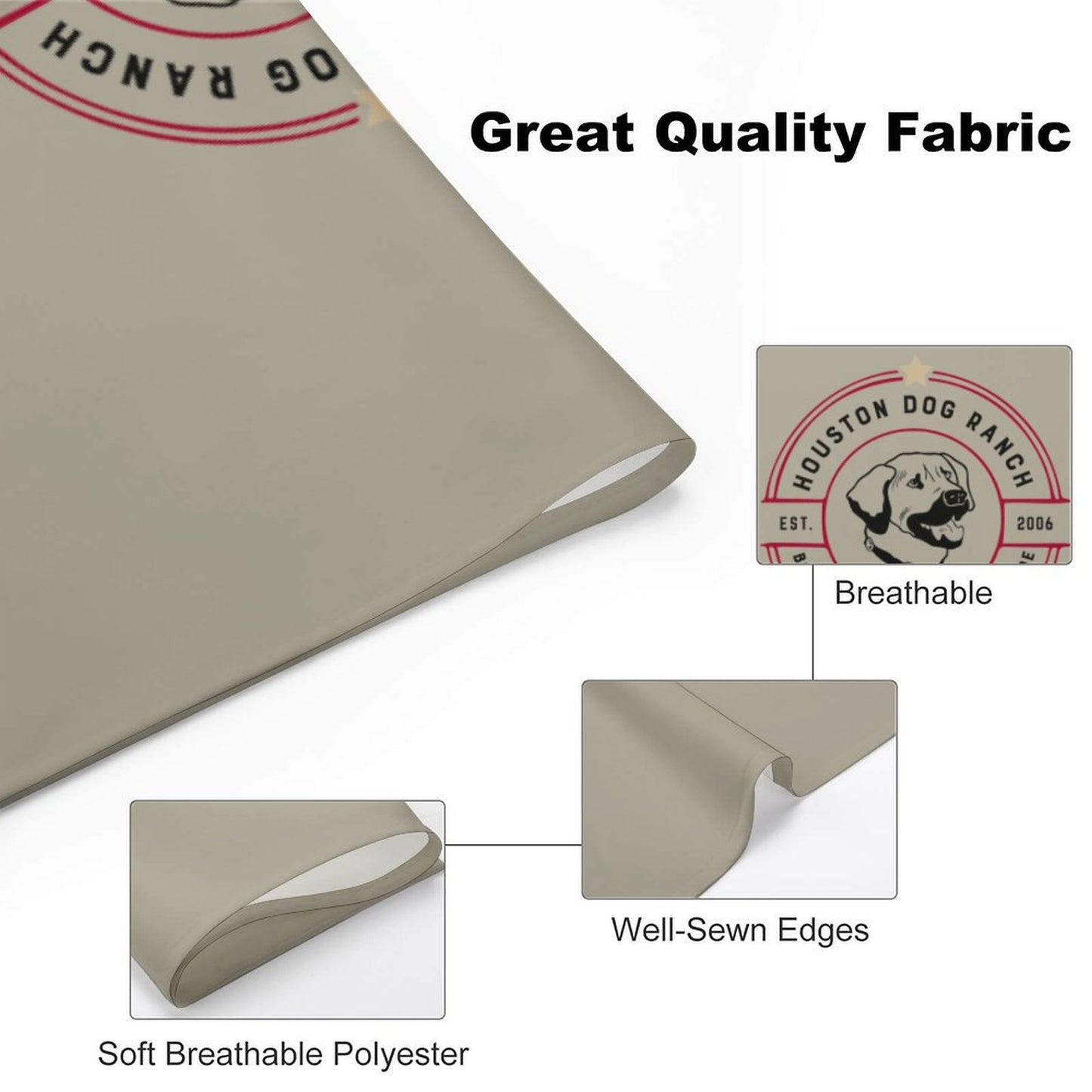 customised dog bandana