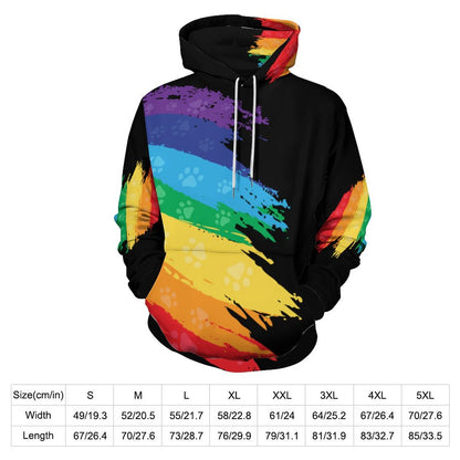 RAINBOW PAWS  Lady Hoodie