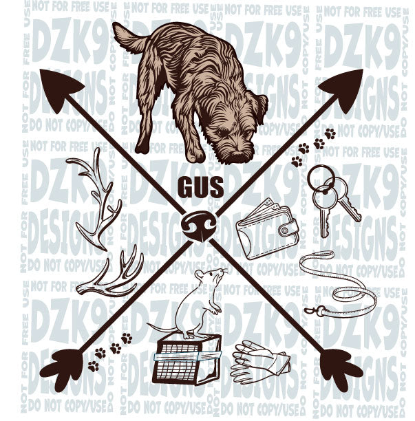 GUS, Border Terrier - SKETCH SPORTS! NASDA