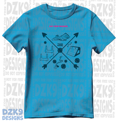 DOG SPORTS SKETCH TEE SHIRTS AND MORE!