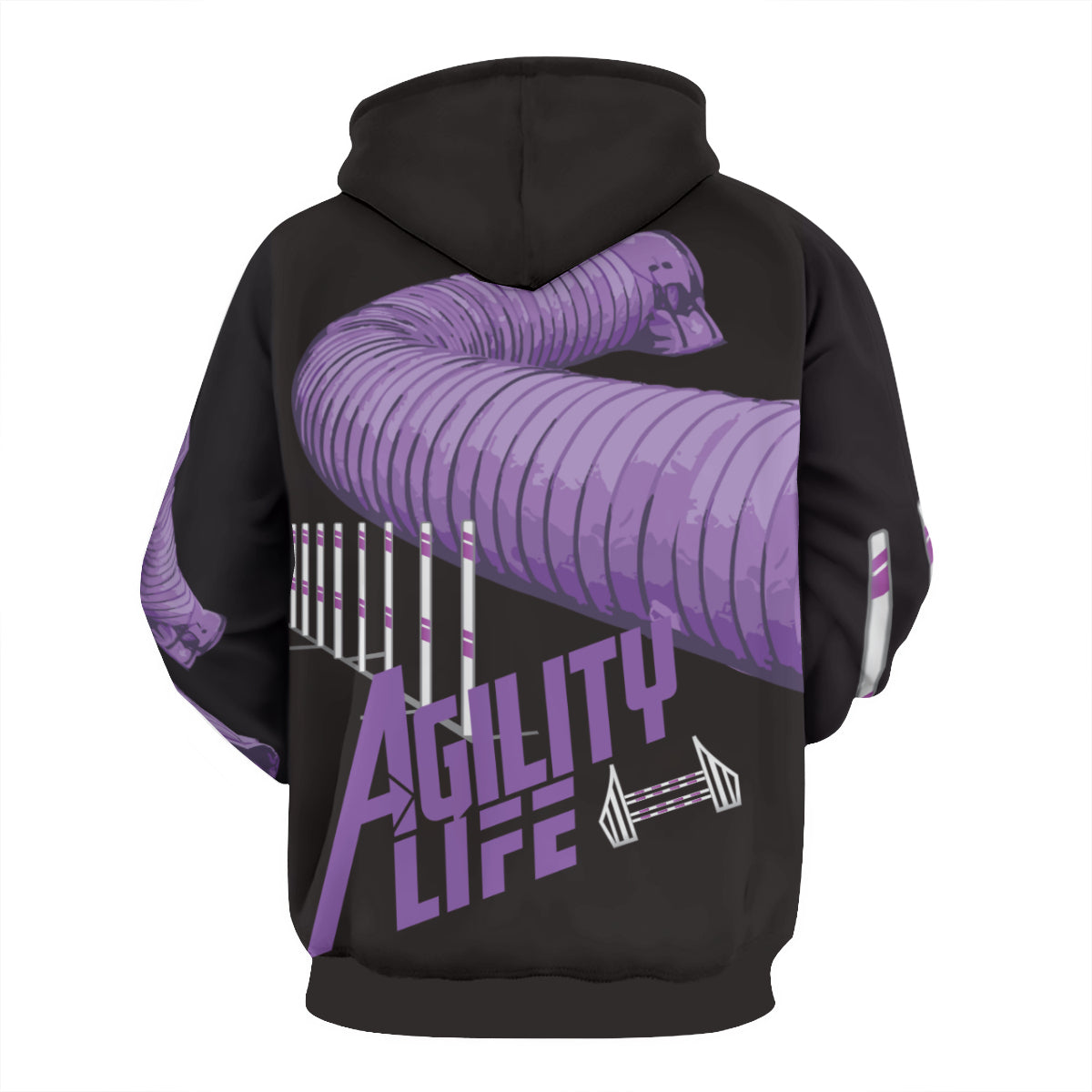 AGILITY LIFE BLACK HOODIE COTTON