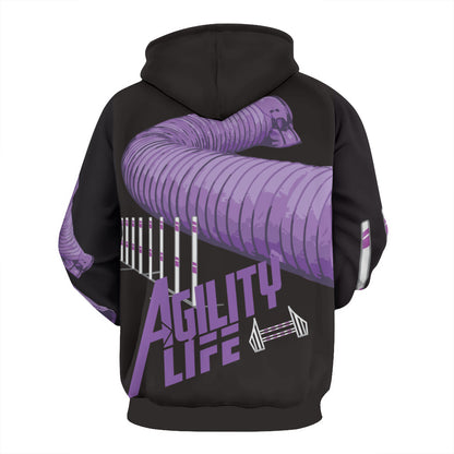 AGILITY LIFE BLACK HOODIE COTTON