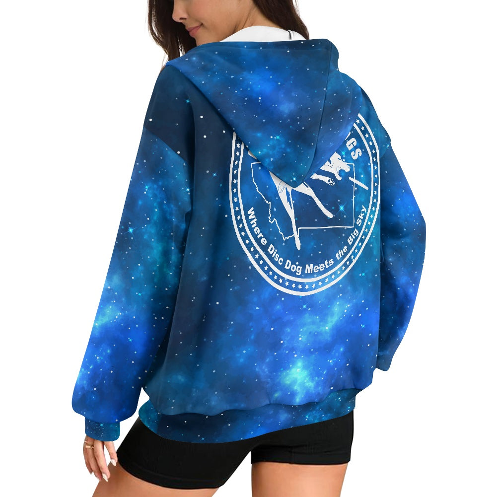 MONTANA DISC Loose Fit Zipper Sweatshirt