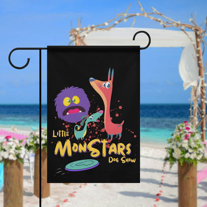 LITTLE MONSTERS Flag in garden (1 Pic on 2 Sides)-12"x18"