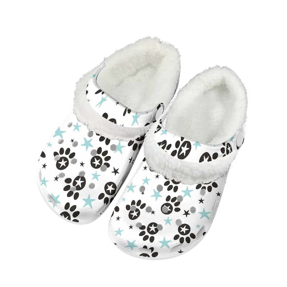 Paw-n-Star Star Fuzzy Slip Ons