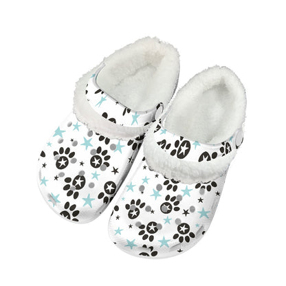 Paw-n-Star Star Fuzzy Slip Ons