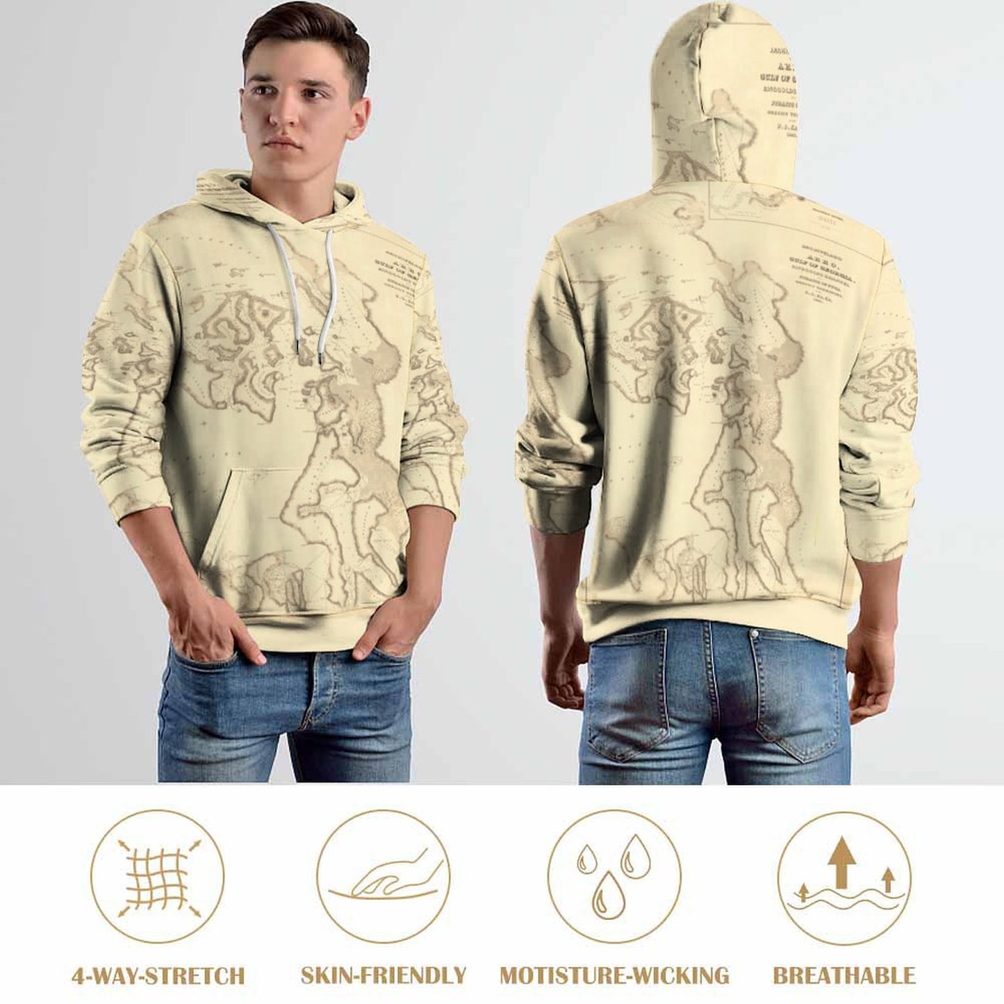 280gsm Custom Hoodie No Minimum with Double-layer Cap