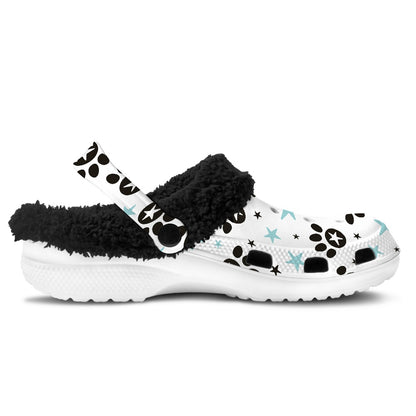 Paw-n-Star Star Fuzzy Slip Ons