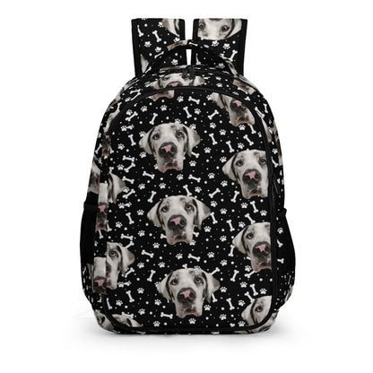 FACE w PAWS-n-BONES Multi-Pocket Travel Bag