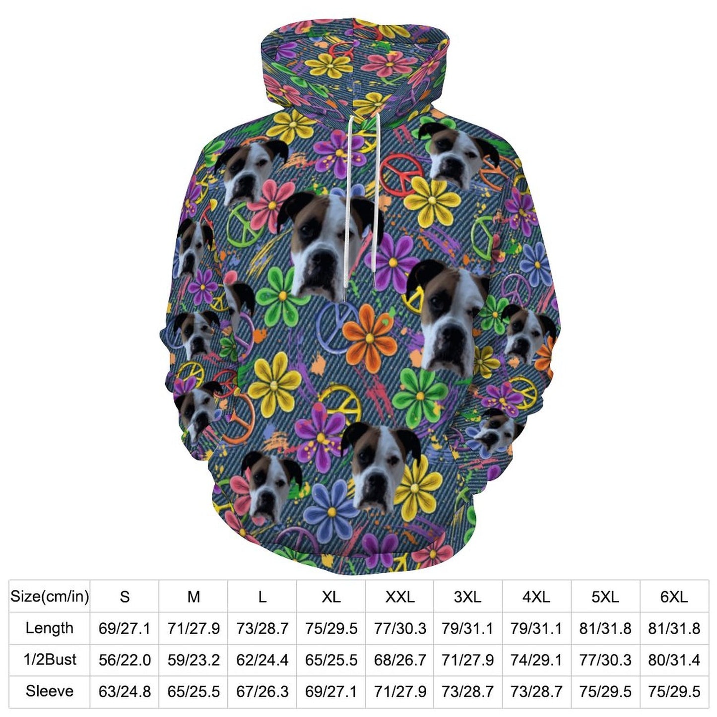 Custom Hoodie FACE PATTERN