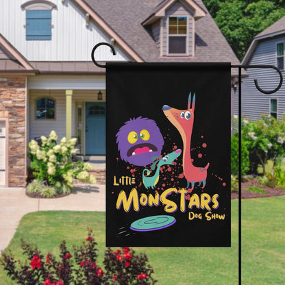 LITTLE MONSTERS Flag in garden (1 Pic on 2 Sides)-12"x18"