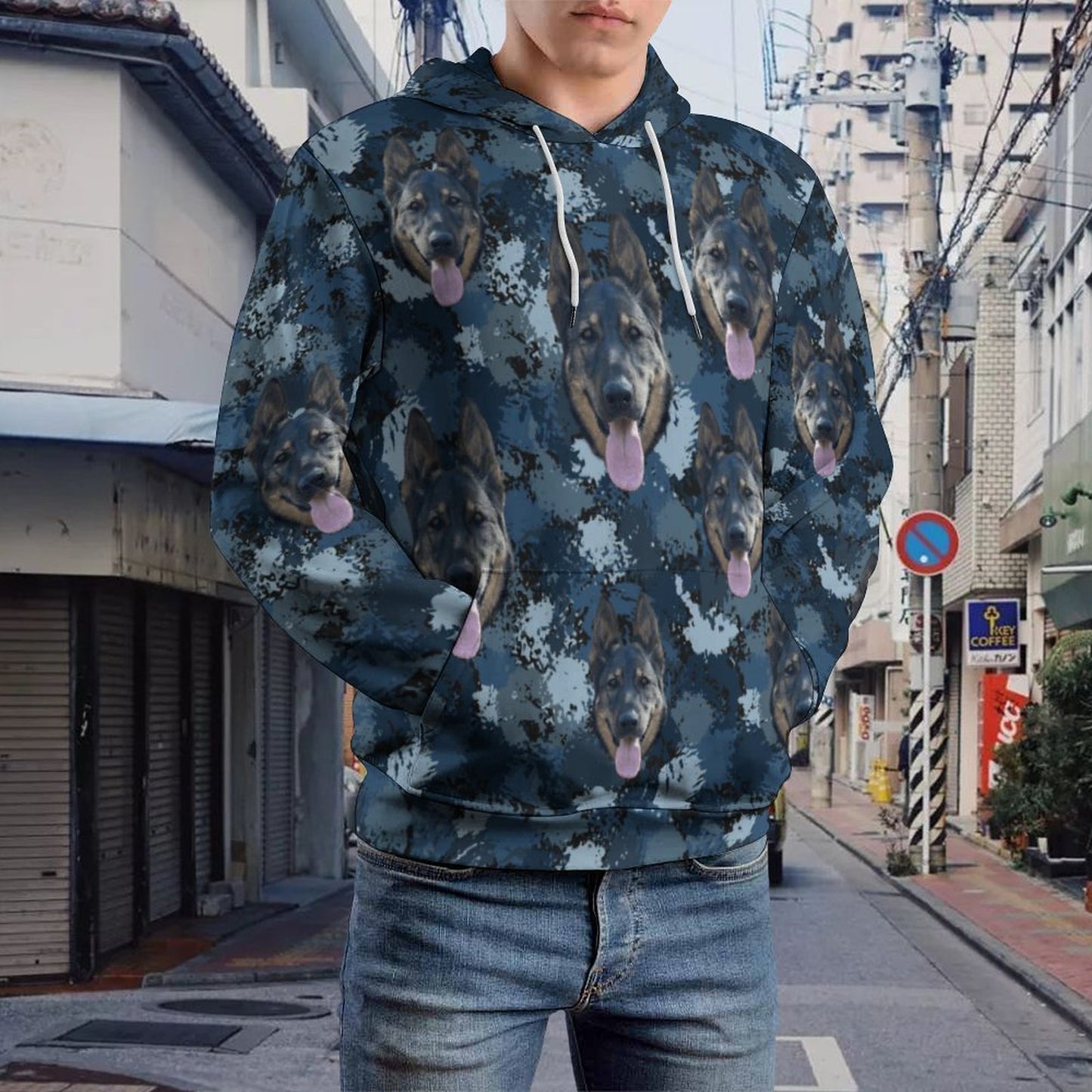 Custom Hoodie FACE PATTERN