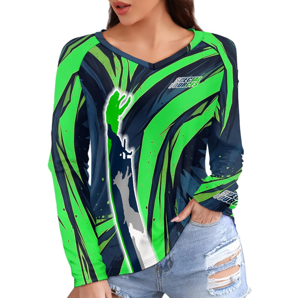 Long sleeve loose T-shirt