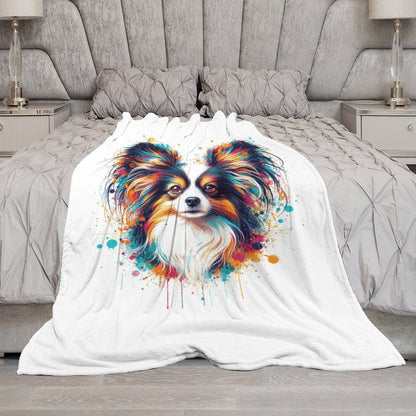 PAPILLON PAINT SPLATTER   Blanket