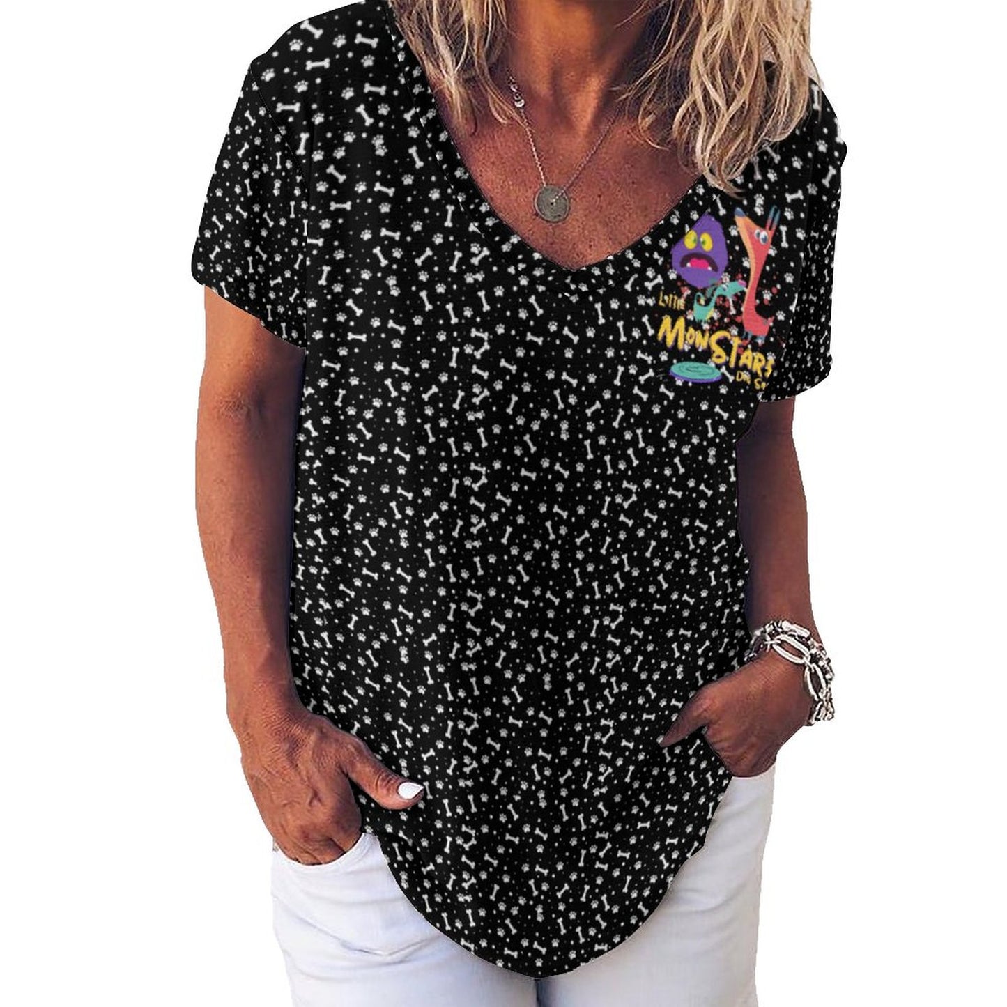 LITTLE MONSTERS  Short Sleeve T-Shirts NZ109-Multi-Image Printed Tees