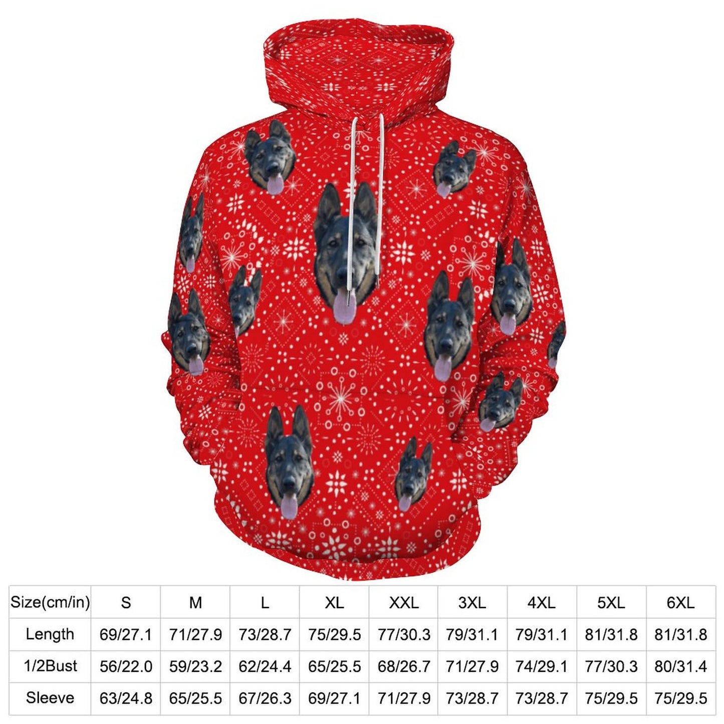 Custom Hoodie FACE PATTERN