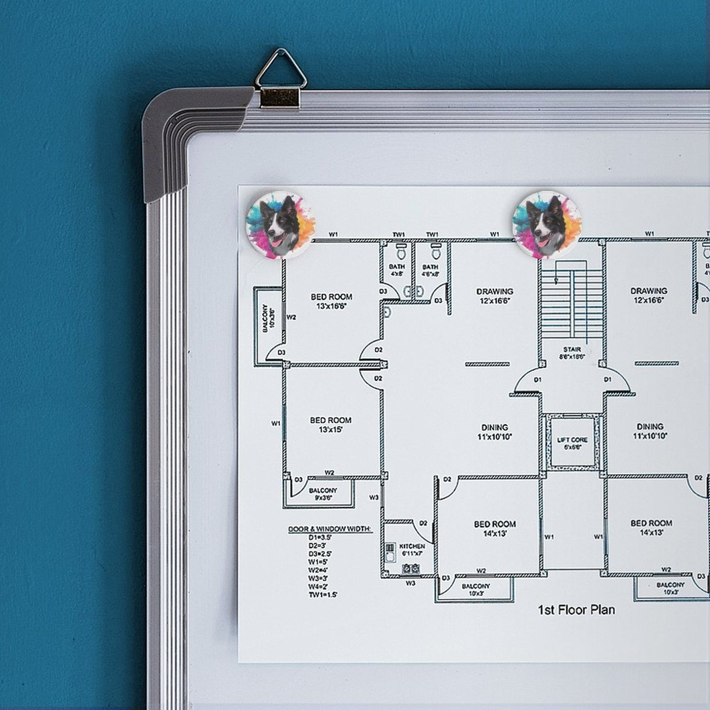 Glass Magnetic Refrigerator Magnets-4cm