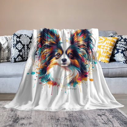 PAPILLON PAINT SPLATTER   Blanket